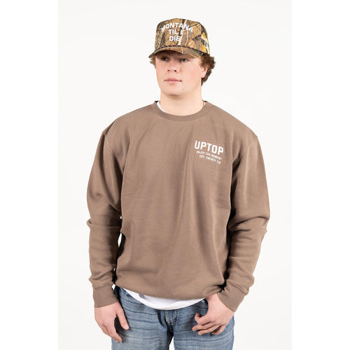 UPTOP ESTABLISHED PIGMENT CREW SWEATSHIRT