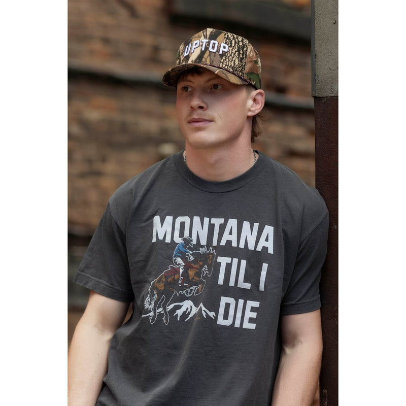 UPTOP MONTANA TIL I DIE COWBOY TEE