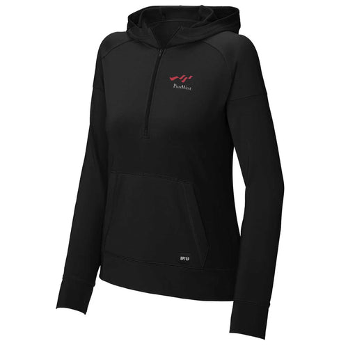 UPTOP / PURE WEST WOMEN'S 1/4 ZIP HOODIE