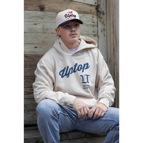 UPTOP OE SCRIPT OVERSIZED HOODIE