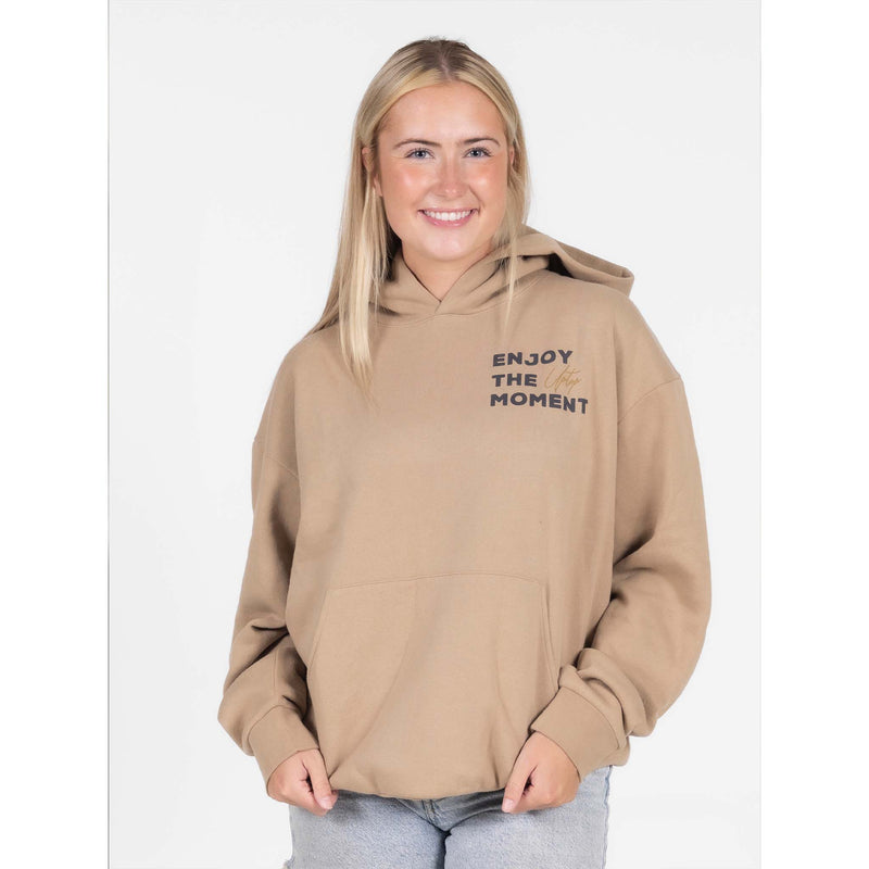 UPTOP ENJOY THE MOMENT SCRIPT PIGMENT HOODIE