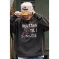 UPTOP MONTANA TIL I DIE COWBOY OVERSIZED HOODIE