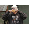 UPTOP MONTANA TIL I DIE COWBOY OVERSIZED HOODIE