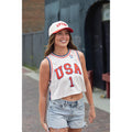 UPTOP WOMEN'S USA CROP JERSEY