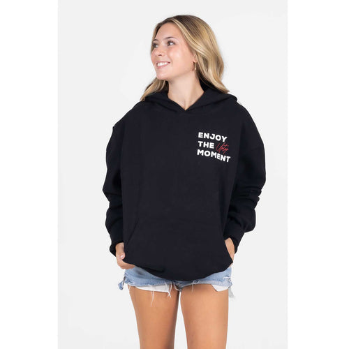 UPTOP ENJOY THE MOMENT SCRIPT PIGMENT HOODIE