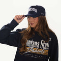 UPTOP MSU BOBCATS SUEDE SNAPBACK HAT