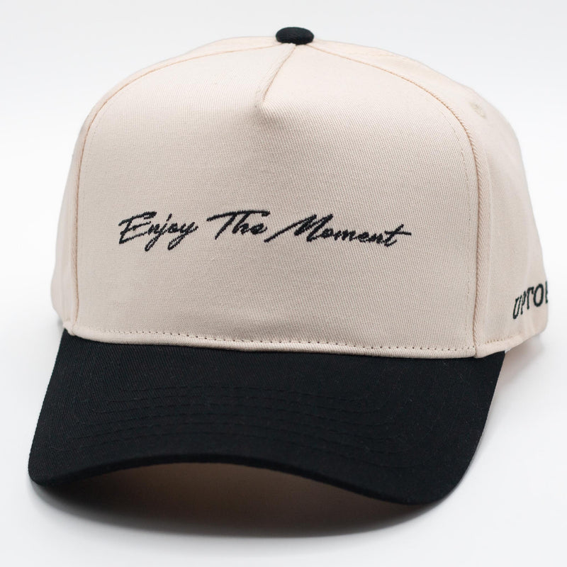 UPTOP ENJOY THE MOMENT SCRIPT 2-TONE SNAPBACK HAT