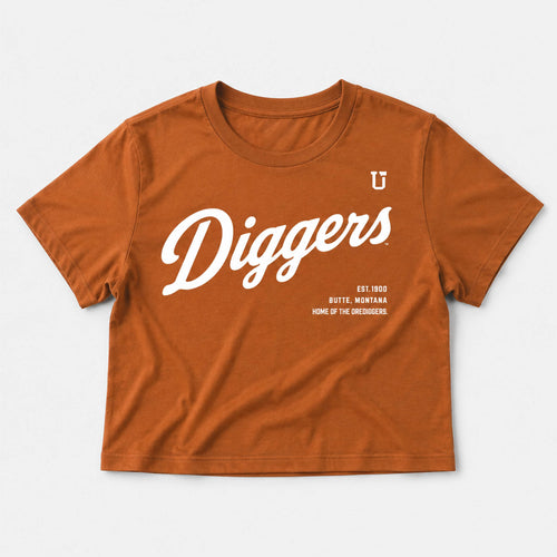 UPTOP // MT TECH DIGGS SCRIPT WOMEN'S BOXY TEE