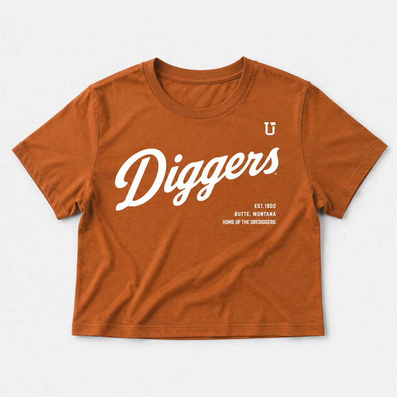UPTOP // MT TECH DIGGS SCRIPT WOMEN'S BOXY TEE