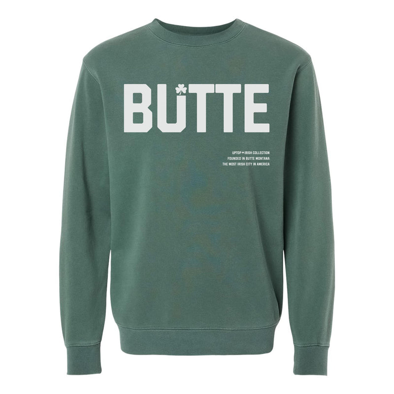 UPTOP BUTTE IRISH PIGMENT CREWNECK SWEATSHIRT