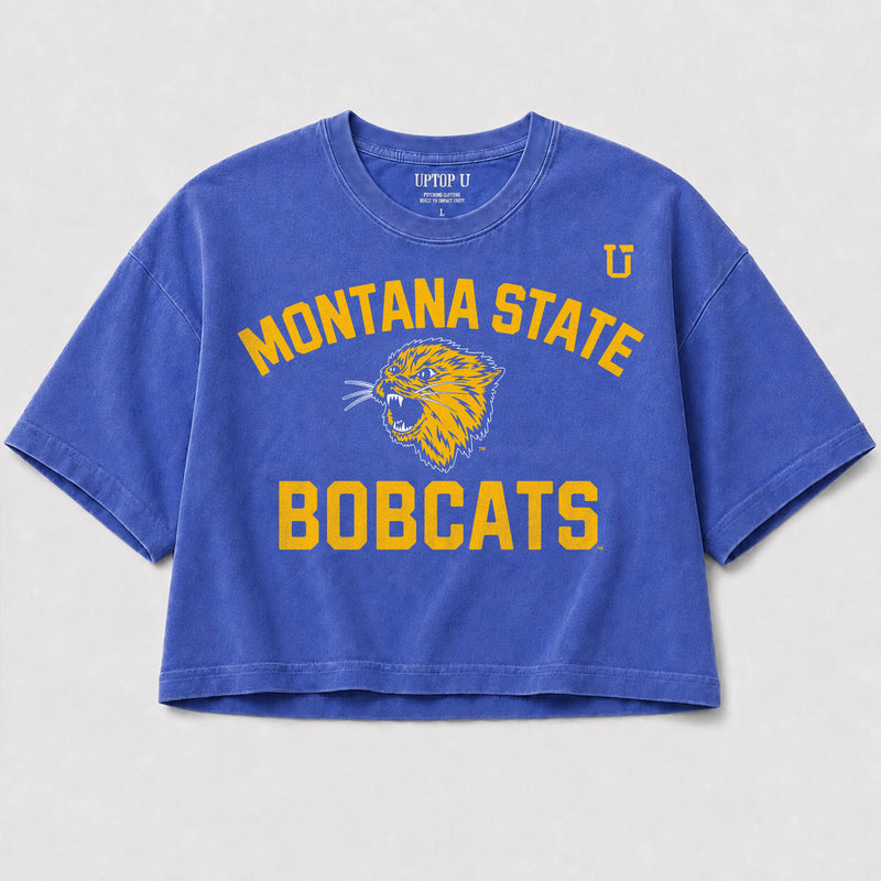 UPTOP // MSU TRADITION WOMEN'S RELAXED CROP TEE