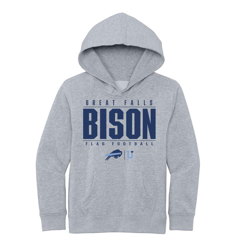 UPTOP / YOUTH GREAT FALLS BISON FLAG FOOTBALL HOODIE