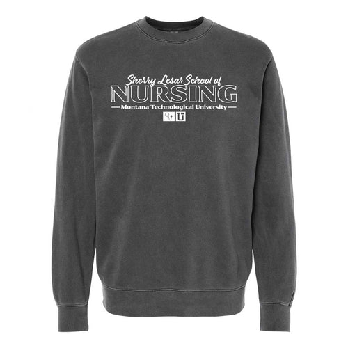 UPTOP / MONTANA TECH NURSING PIGMENT CREW SWEATSHIRT