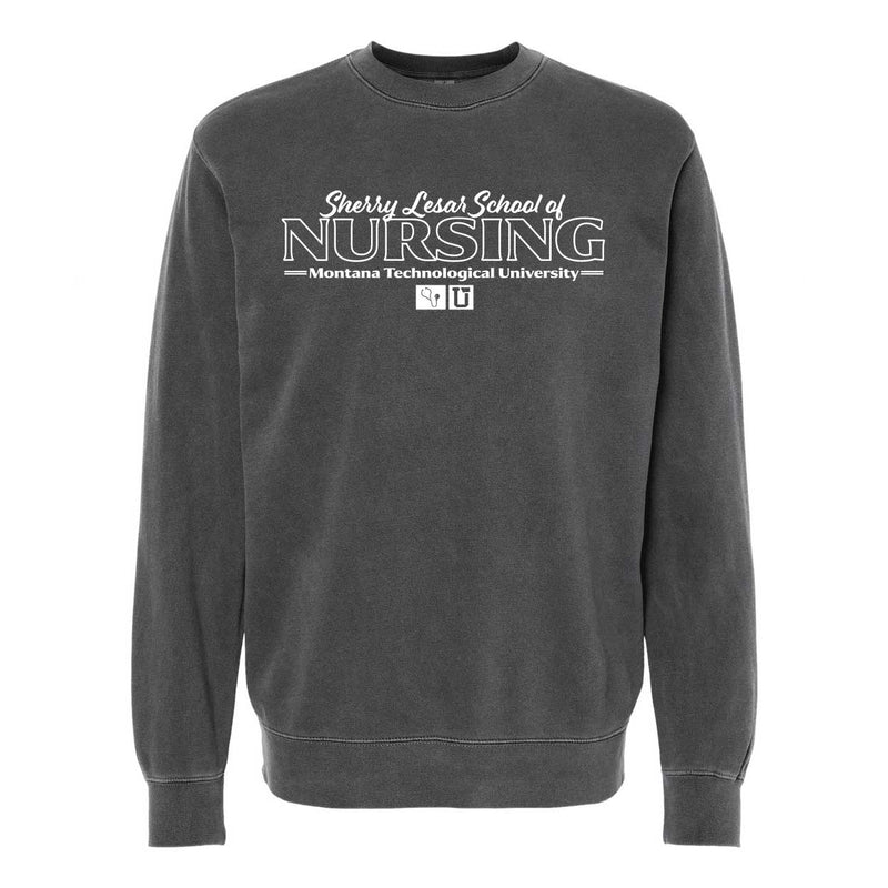 UPTOP / MONTANA TECH NURSING PIGMENT CREW SWEATSHIRT