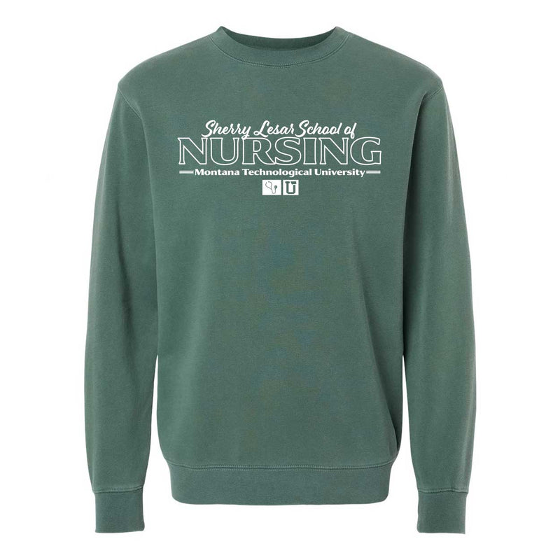 UPTOP / MONTANA TECH NURSING PIGMENT CREW SWEATSHIRT