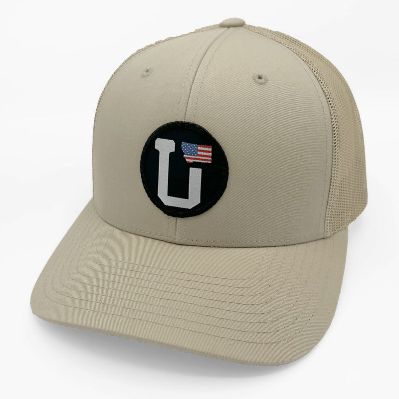 UPTOP UT MONTANA USA FLAG RETRO TRUCKER HAT