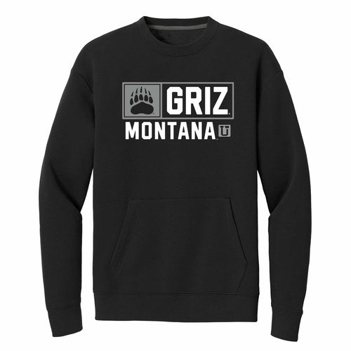 UPTOP // GRIZ LOCKER '25 FLEECE POCKET CREWNECK SWEATSHIRT