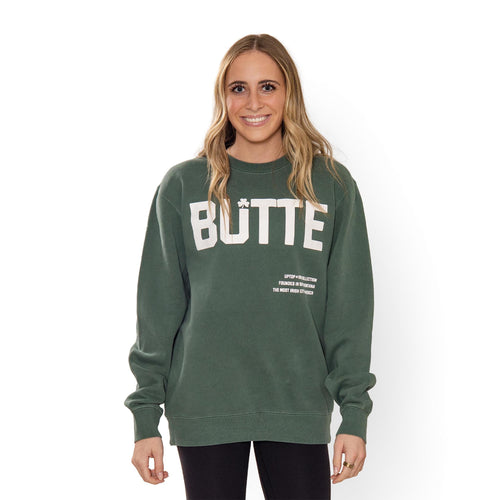 UPTOP BUTTE IRISH PIGMENT CREWNECK SWEATSHIRT