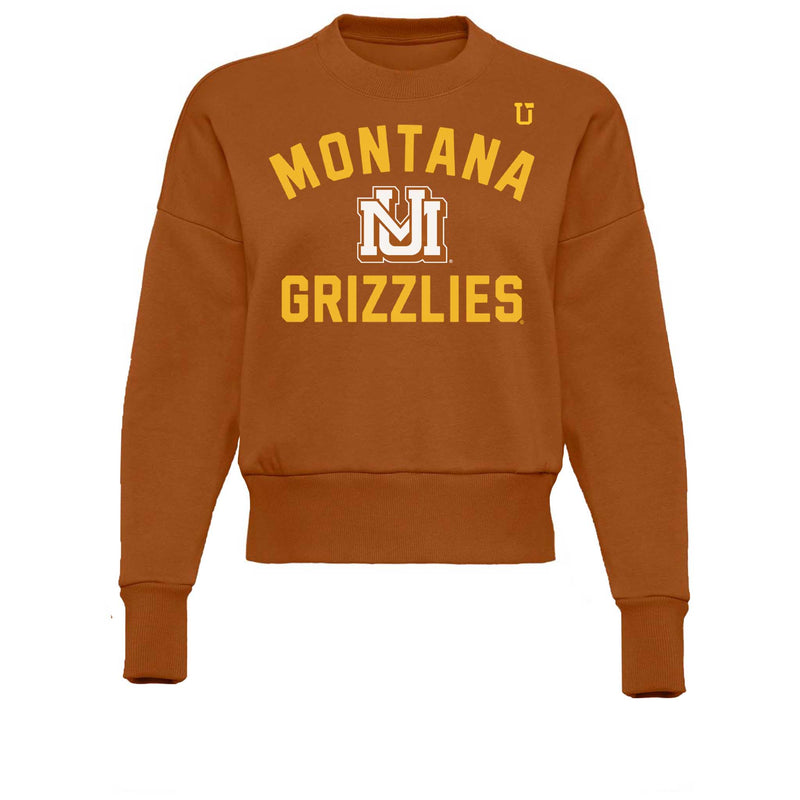 UPTOP // VINTAGE GRIZ TRADITION WOMEN'S CROP SWEATSHIRT