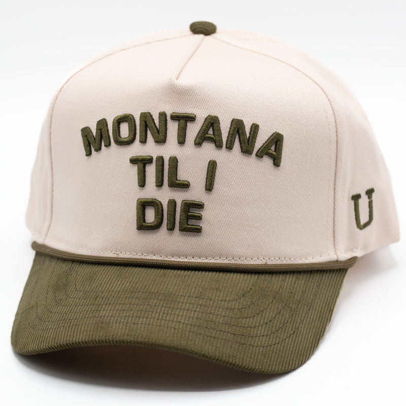 UPTOP MONTANA TIL I DIE 2-TONE SNAPBACK HAT