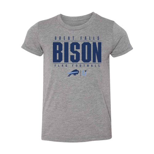 UPTOP / YOUTH GREAT FALLS BISON FLAG FOOTBALL TEE