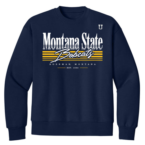 UPTOP // MSU LEGACY STRIPE HEAVYWEIGHT CREWNECK SWEATSHIRT