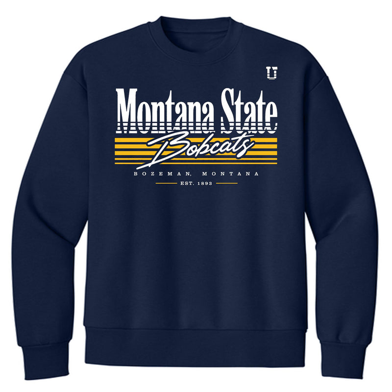 UPTOP // MSU LEGACY STRIPE HEAVYWEIGHT CREWNECK SWEATSHIRT