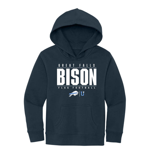 UPTOP / YOUTH GREAT FALLS BISON FLAG FOOTBALL HOODIE
