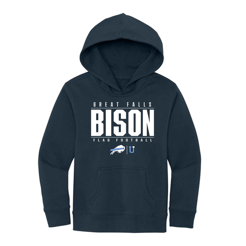 UPTOP / YOUTH GREAT FALLS BISON FLAG FOOTBALL HOODIE