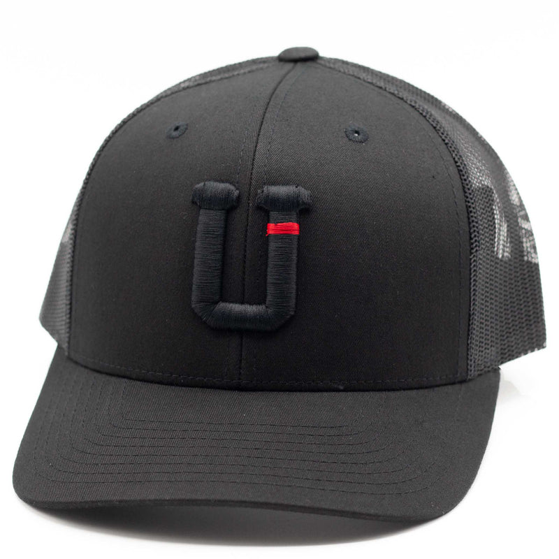 UPTOP THIN RED LINE RETRO TRUCKER HAT