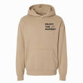 UPTOP ENJOY THE MOMENT SCRIPT PIGMENT HOODIE