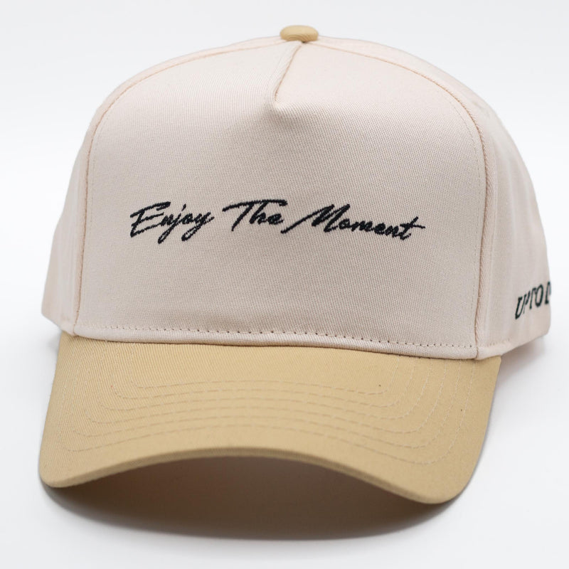 UPTOP ENJOY THE MOMENT SCRIPT 2-TONE SNAPBACK HAT
