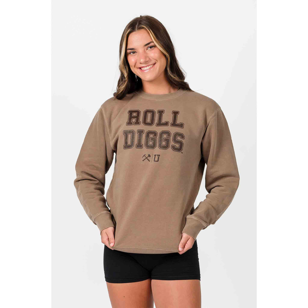 UPTOP / MONTANA TECH ROLL DIGGS PIGMENT CREWNECK SWEATSHIRT