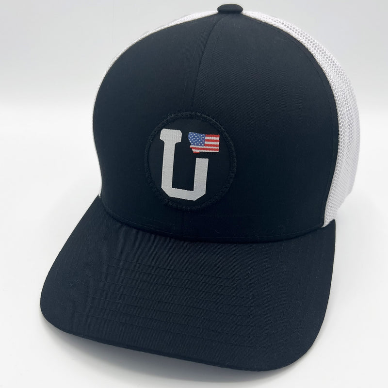 UPTOP UT MONTANA USA FLAG RETRO TRUCKER HAT