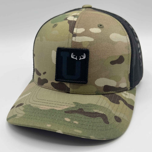 UPTOP SIMPLE ANTLERS RETRO TRUCKER HAT