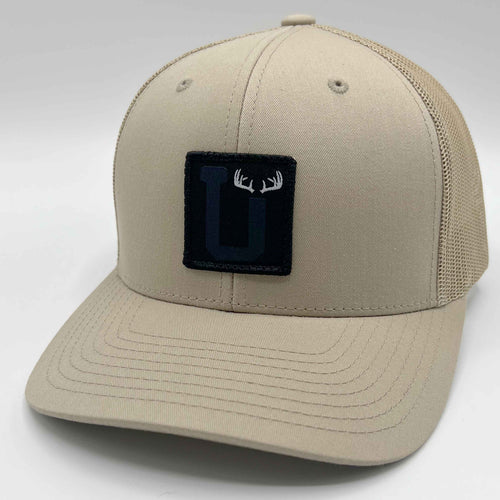 UPTOP SIMPLE ANTLERS RETRO TRUCKER HAT